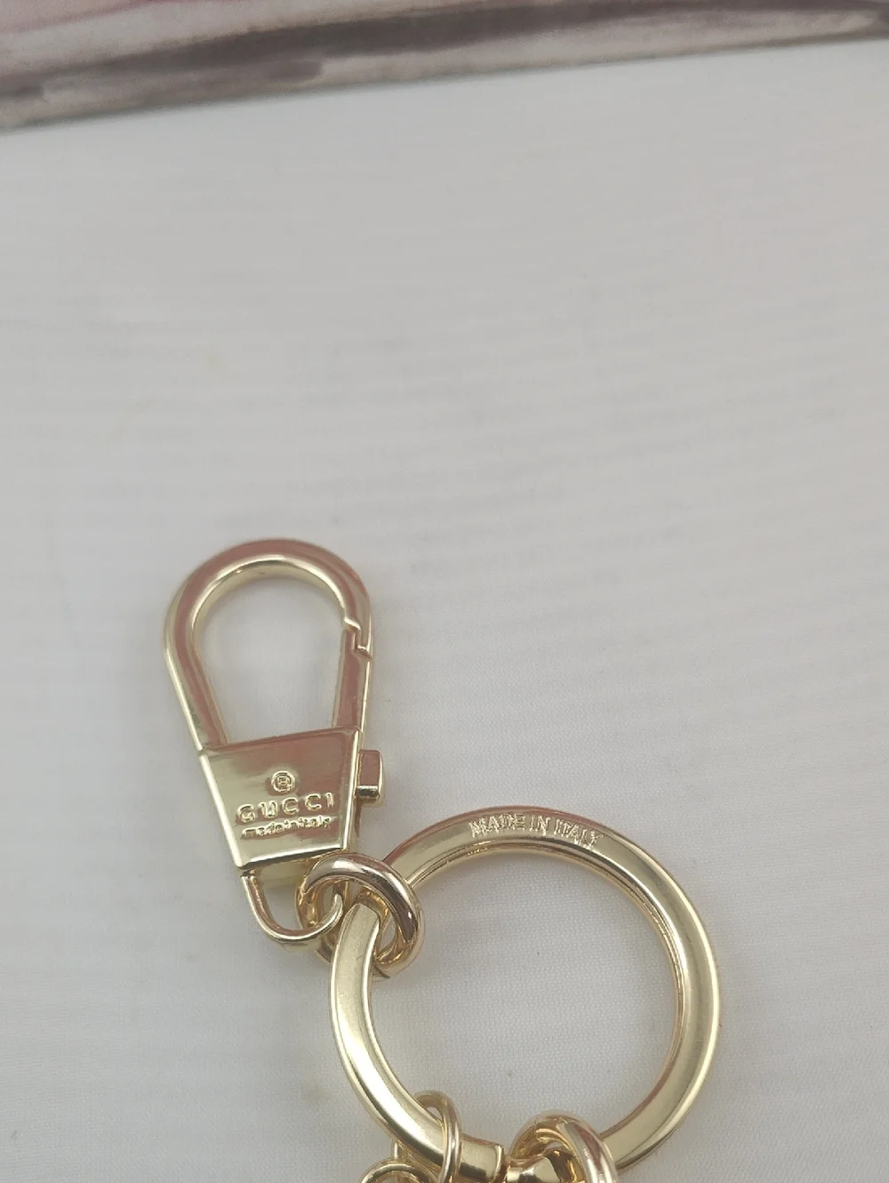 Authentic Gucci Bagcharm Rosso Ancora red enamel Retail $799
